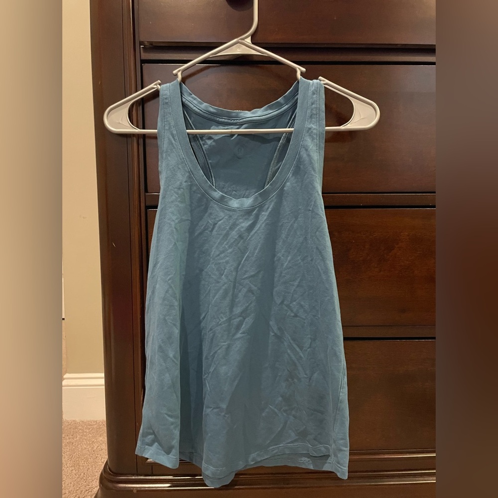 lululemon athletica Blue Sleeveless Tank Top